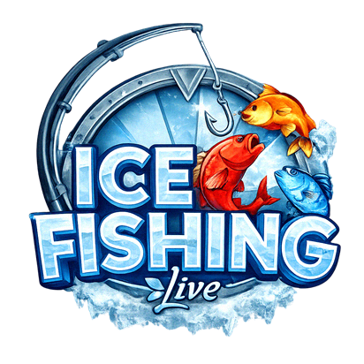 Slot Ice Fishing con pesca en hielo y función de captura de premios sorpresa bajo el agua congelada