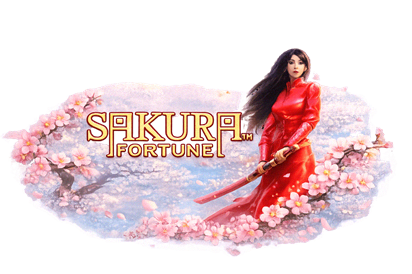Slot Sakura Fortune con princesa guerrera japonesa y giros gratis con símbolos salvajes expandidos